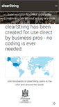Mobile Screenshot of clearstring.com